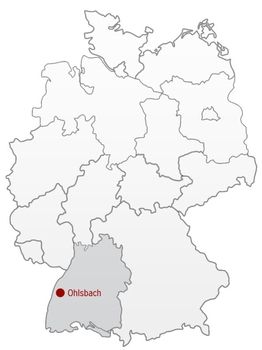 Deutschlandkarte Ohlsbach